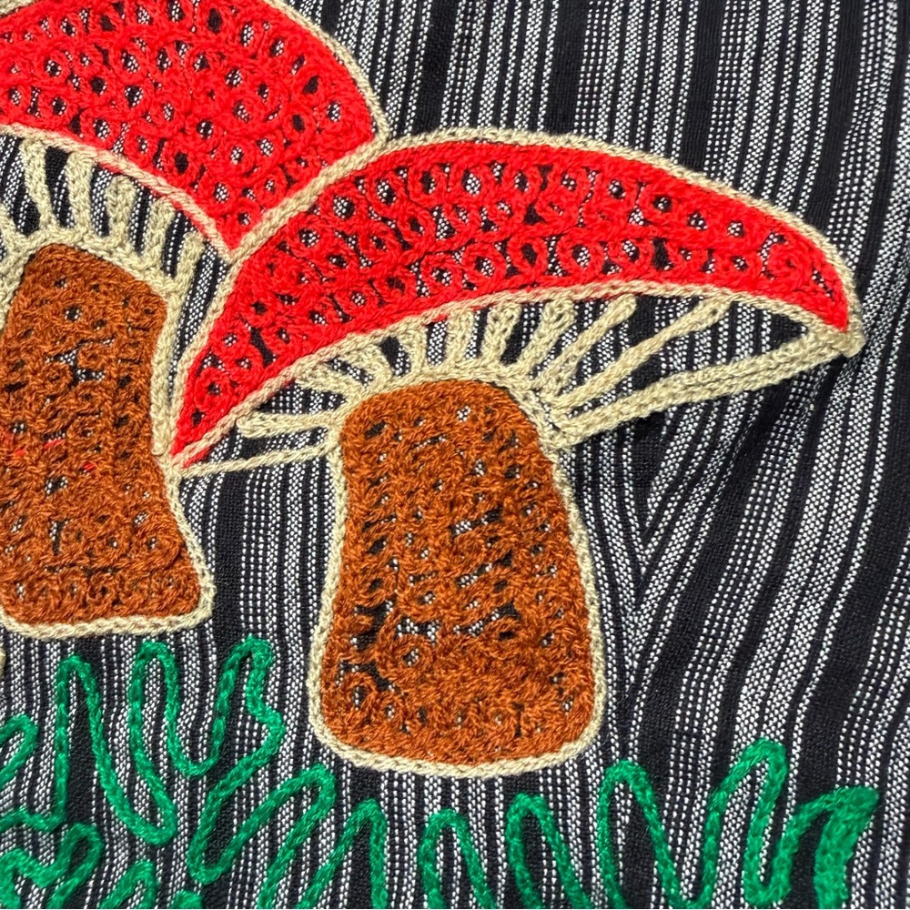 🍄 Katimandu Imports Mushroom Halter Top | Handmade Nepal Cotton Boho Fairy Core - Picture 3 of 11